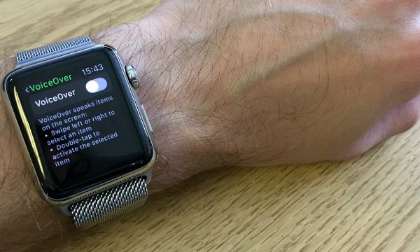 VoiceOver on Apple Watch